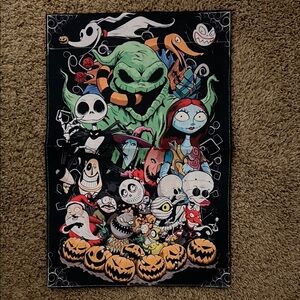 Jack Night Before Christmas Characters Halloween Themed Cartoon Garden Flag